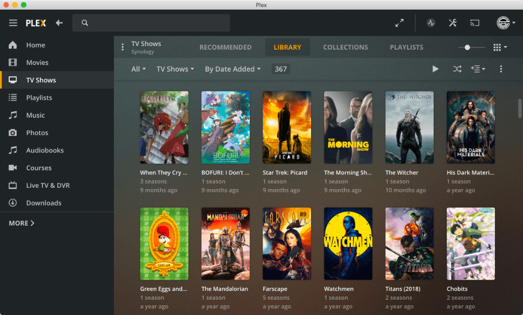 Example Plex window